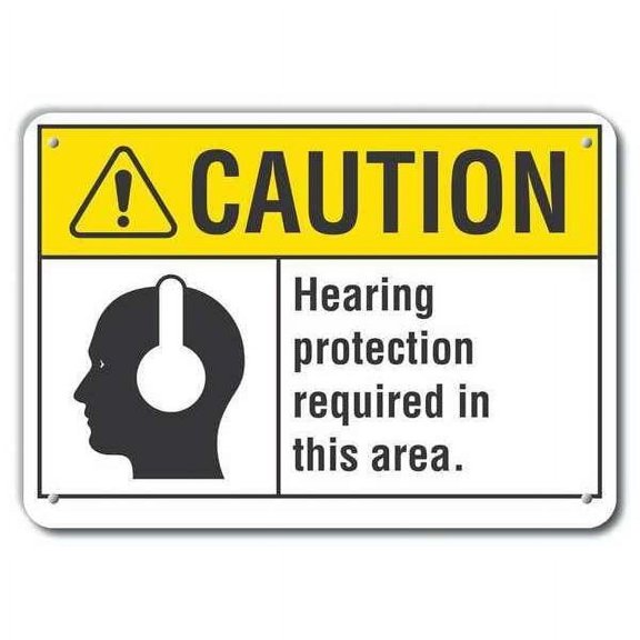 Lyle Caution Sign,Recycled Aluminum,7 in. H, LCU3-0108-RA_10x7 LCU3-0108-RA_10x7