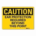 thumbnail image 1 of Lyle Safety Sign,Ear Protection Beyond,10in.W U4-1241-RD_10X7, 1 of 1