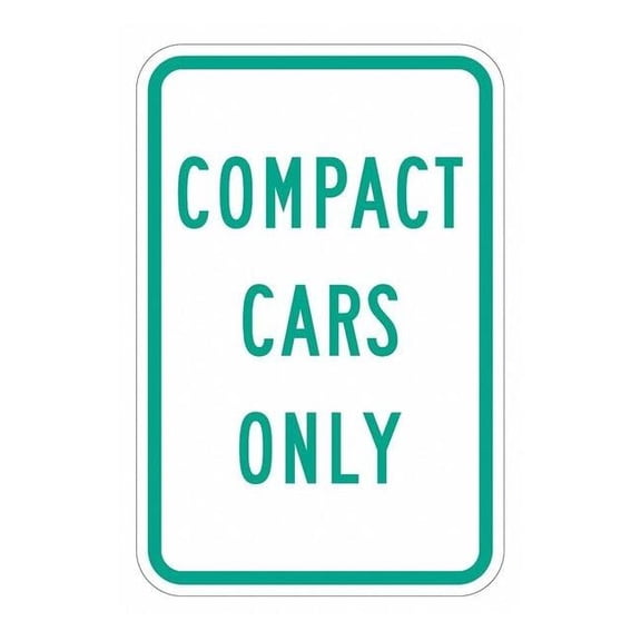Lyle Compact Car Parking Sign,18" x 12, T1-5296-EG_12x18 T1-5296-EG_12x18
