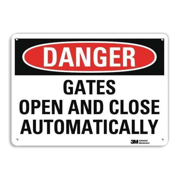 Lyle Danger Sign,10 in x 14 in,Aluminum U3-1537-NA_14x10