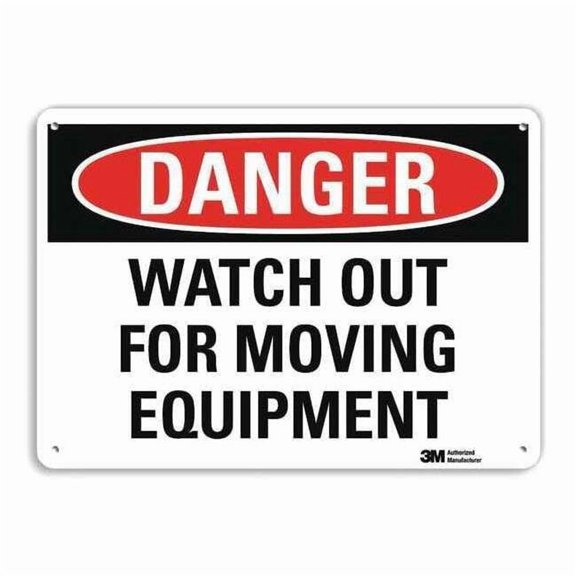 Lyle Danger Sign,10 inx14 in,Aluminum U3-2045-NA_14x10
