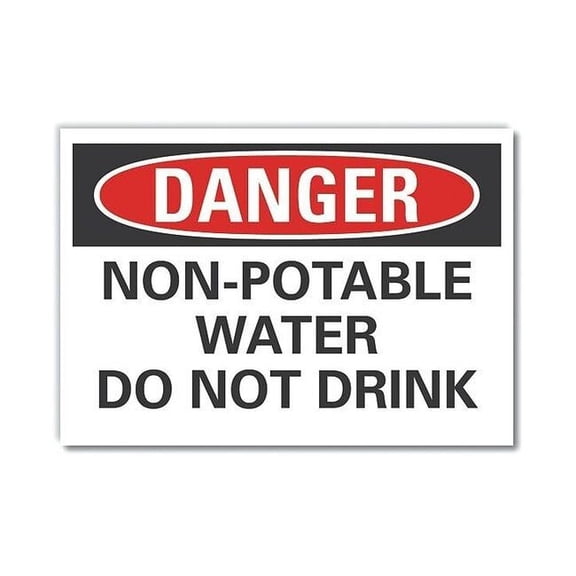 Lyle Danger Sign,10inx14in,Non-PVC Polymer LCU4-0513-ED_14x10