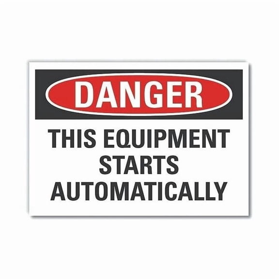 Lyle Danger Sign,10inx14in,Non-PVC Polymer LCU4-0540-ED_14x10
