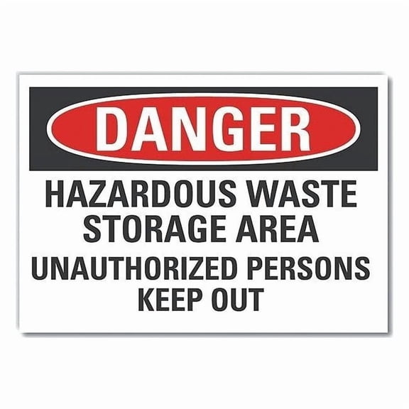 Lyle Danger Sign,10inx14in,Non-PVC Polymer LCU4-0672-ED_14x10