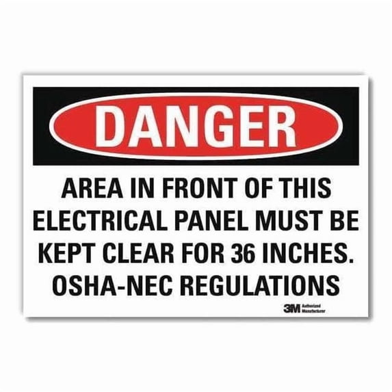 Lyle Danger Sign,10inx14in,Reflctv Sheeting U1-1084-RD_14X10