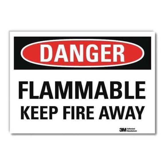 Lyle Danger Sign,10inx14in,Reflctv Sheeting U3-1481-RD_14X10