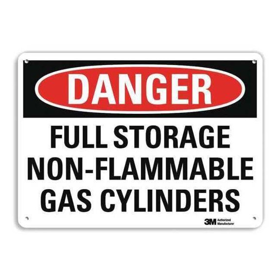 Lyle Danger Sign,4 Hole Mount,10in W x 7in H, U3-1523-RA_10X7 U3-1523-RA_10X7