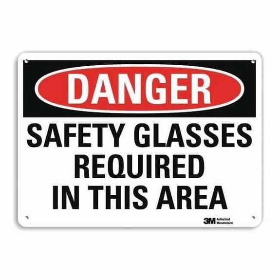 Lyle Danger Sign,4 Hole Mount,14inWx10inH, U3-1969-RA_14X10 U3-1969-RA_14X10