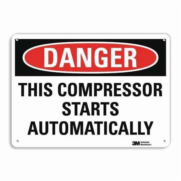 Lyle Danger Sign,7 in x 14 in,Aluminum U3-2004-RA_14X10