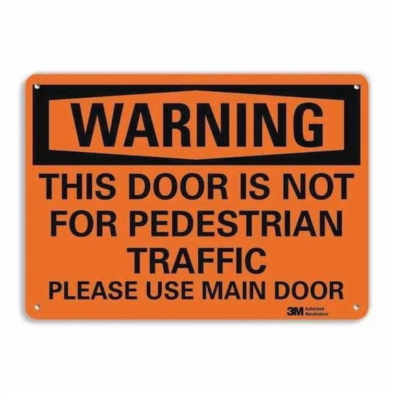 Lyle Danger Sign,7 in x 14 in,Aluminum U6-1242-RA_14X10