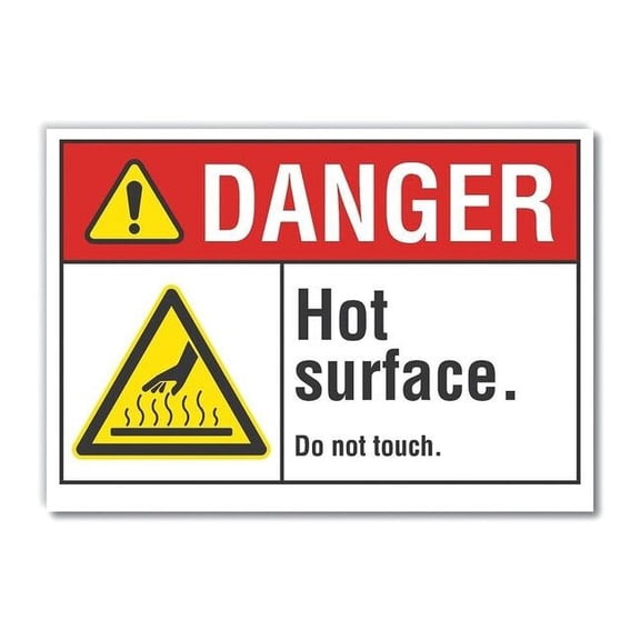 Lyle Danger Sign,7 inx10 in,Non-PVC Polymer LCU4-0027-ED_10x7