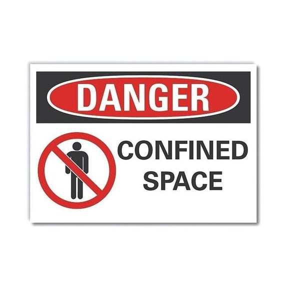 Lyle Danger Sign,7 inx10 in,Non-PVC Polymer LCU4-0207-ED_10x7