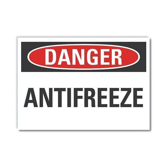 Lyle Danger Sign,7 inx10 in,Non-PVC Polymer LCU4-0331-ED_10x7