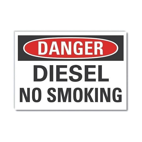 Lyle Danger Sign,7 inx10 in,Non-PVC Polymer LCU4-0392-ED_10x7