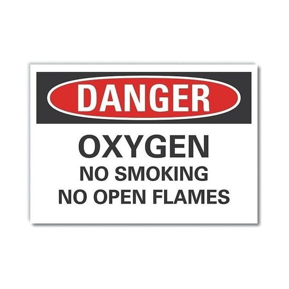 Lyle Danger Sign,7 inx10 in,Non-PVC Polymer LCU4-0523-ED_10x7