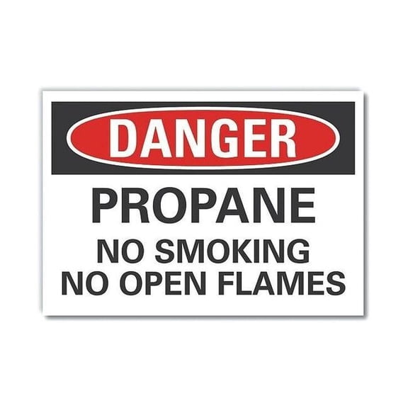 Lyle Danger Sign,7 inx10 in,Non-PVC Polymer LCU4-0530-ED_10x7