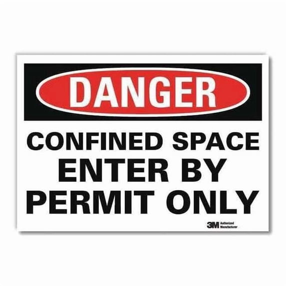 Lyle Danger Sign,10x7 In.,English, U1-1004-RD_10X7 U1-1004-RD_10X7
