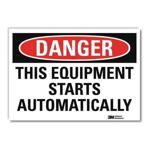 Lyle Danger Sign,7inx10in,Reflective Sheeting U1-1063-RD_10X7