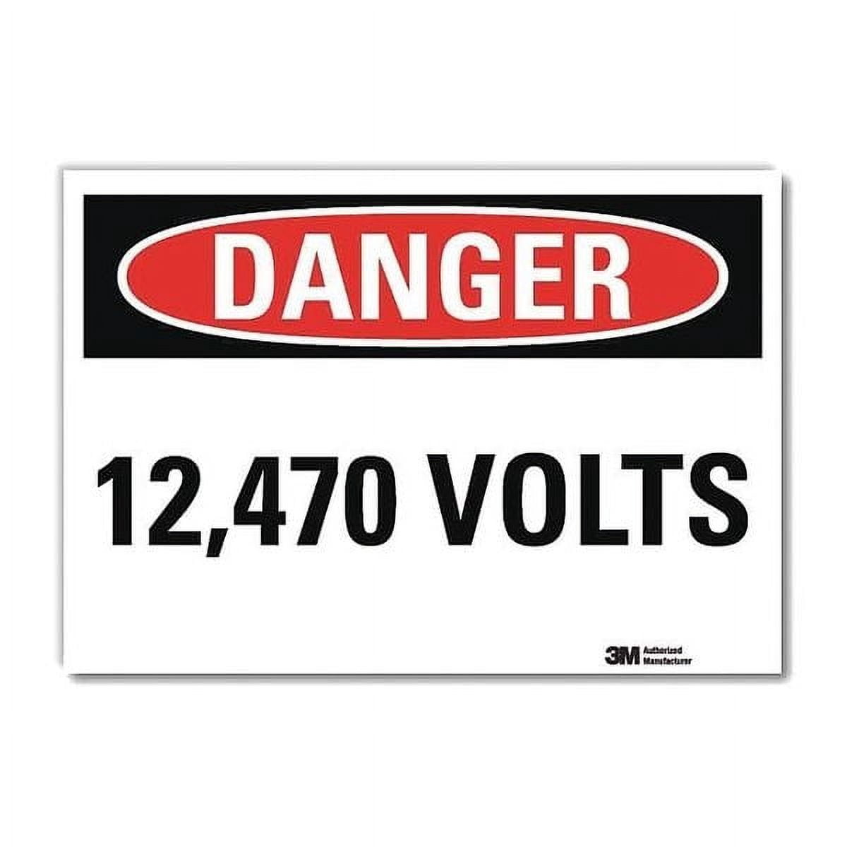 Lyle Danger Sign,7inx10in,Reflective Sheeting U3-1066-RD_10X7 - Walmart.com