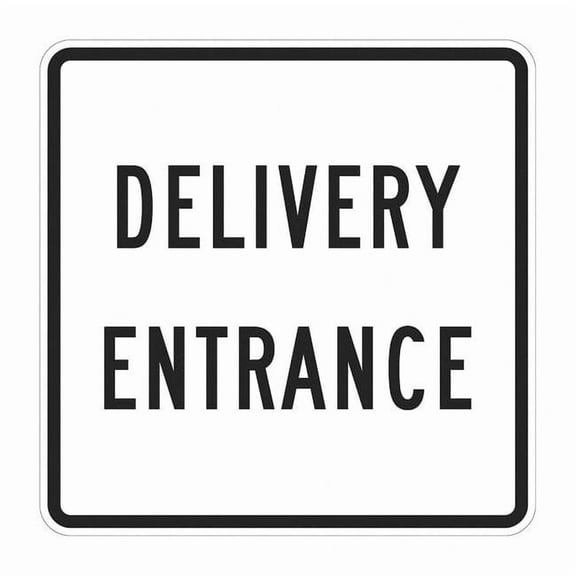 Lyle Delivery Entrance Sign,12" x 12" T1-1870-DG_12x12
