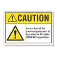 thumbnail image 1 of Lyle Caution Sign,Self-Adhesive Vinyl,7 in. H LCU3-0035-RD_10x7, 1 of 1
