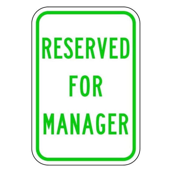 Lyle Employee Parking Sign,18" x 12, RP-128-12HA RP-128-12HA