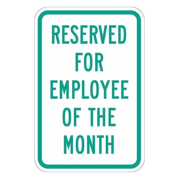 Lyle Employee Parking Sign,18" x 12, T1-1039-EG_12x18 T1-1039-EG_12x18