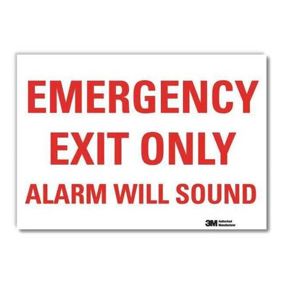 Lyle Emrgncy Sign,10x14in,Reflective Sheeting U7-1085-RD_14X10