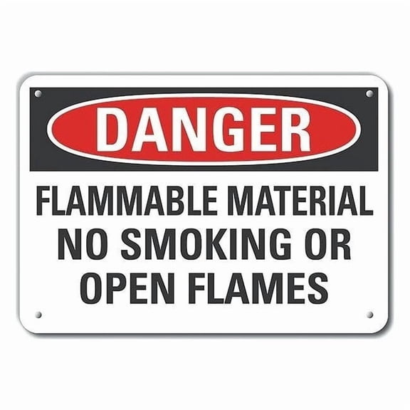 Danger Sign, 10" H, 14 in W,  Horizontal Rectangle, English, LCU4-0609-NA_14X10