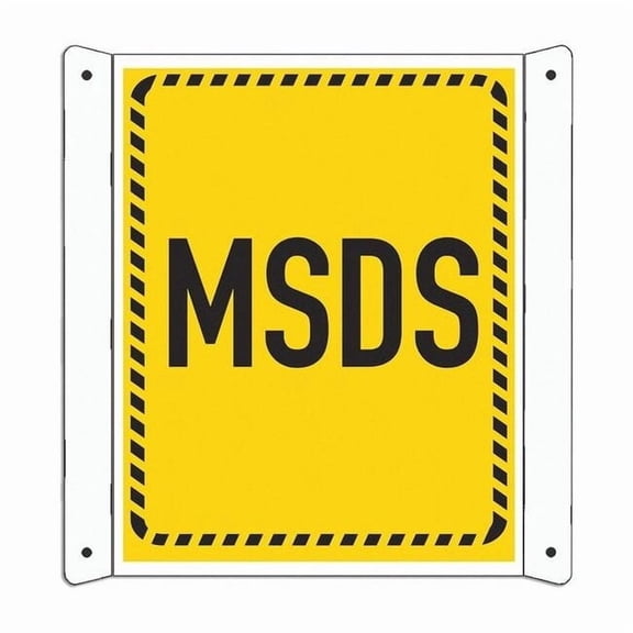 Lyle Msds Information Sign,10inx8in,Aluminum LCDF-0003-NA_8x10