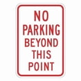 thumbnail image 1 of Lyle No Parking Sign, 12" W, 18" H, English, Aluminum, White T1-1151-EG_12x18, 1 of 1
