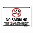 thumbnail image 1 of Lyle No Smoking Sign,10inx14in,RflctvSheeting U1-1018-RD_14X10, 1 of 1