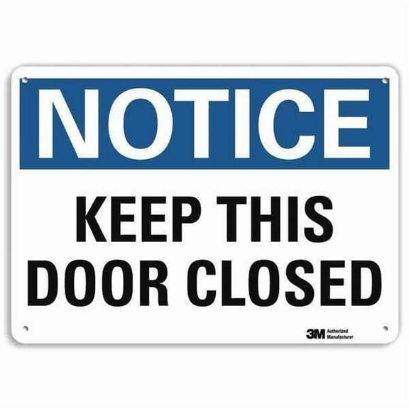 Lyle Notice Sign,10 in x 14 in,Aluminum U5-1296-NA_14x10