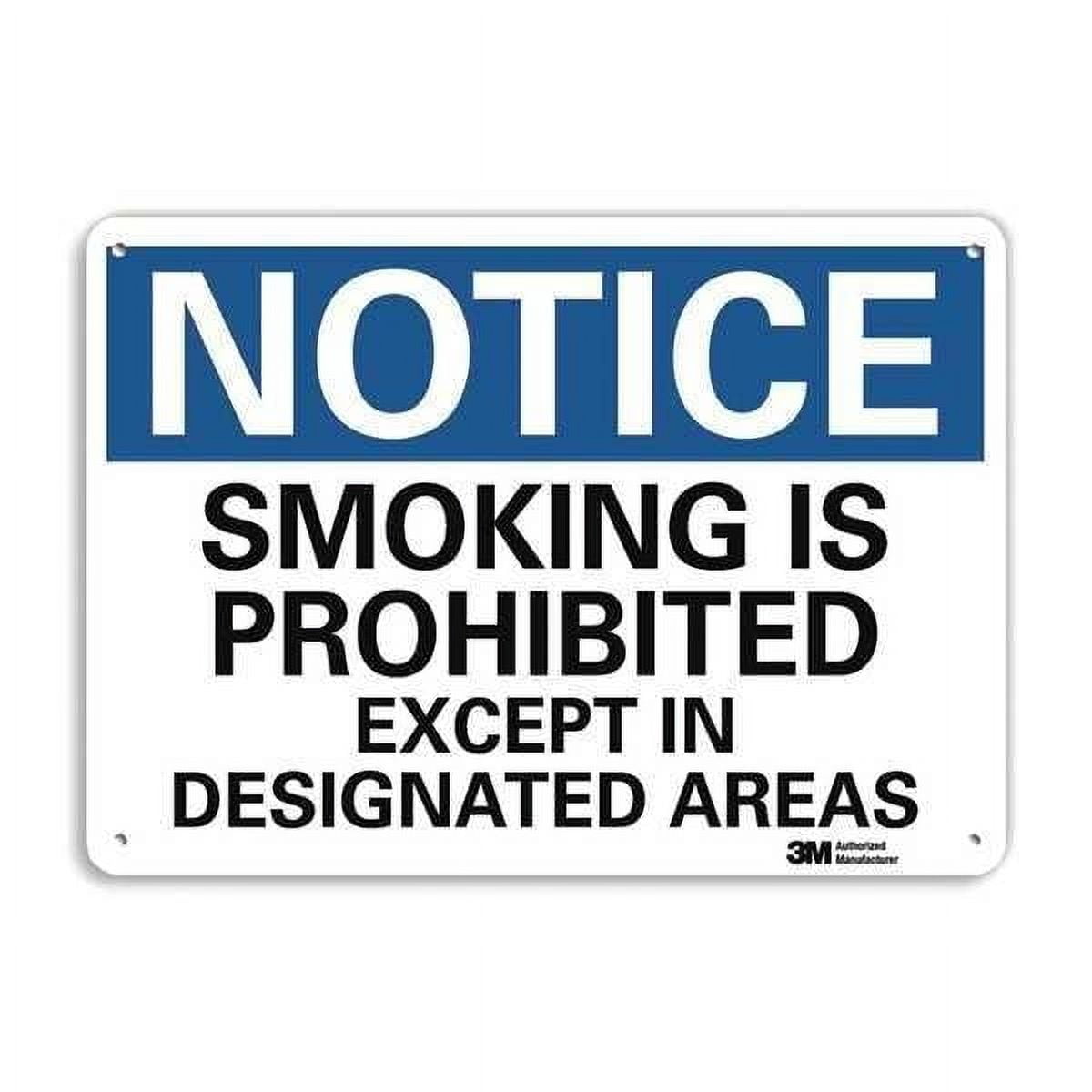 Lyle Notice Sign,10 inx14 in,Aluminum U5-1522-NA_14x10 - Walmart.com