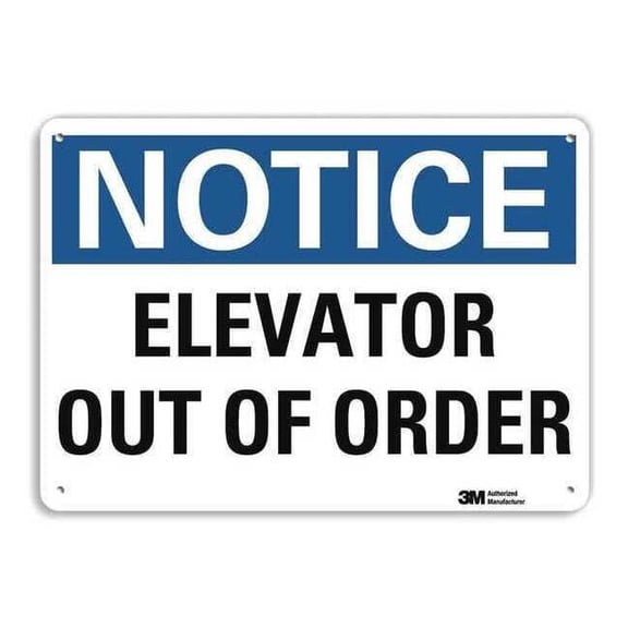 Lyle Notice Sign,10 inx14 in,Plastic U5-1173-NP_14X10