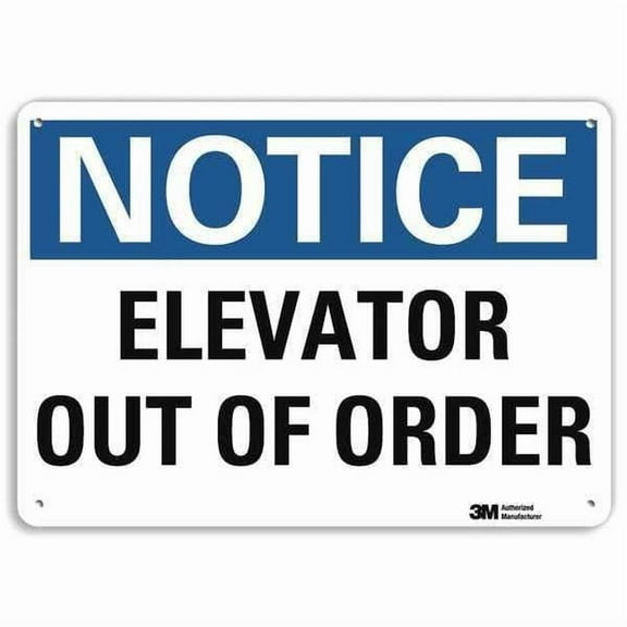 Lyle Notice Sign,10 inx14 in,Plastic U5-1173-NP_14X10