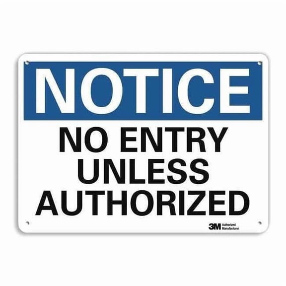 Lyle Notice Sign,10 inx14 in,Plastic U5-1368-NP_14X10