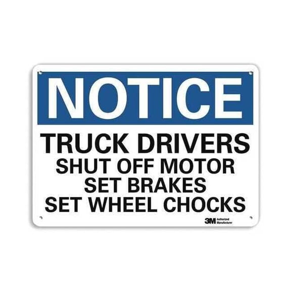 Lyle Notice Sign,10 inx14 in,Plastic U5-1581-NP_14X10