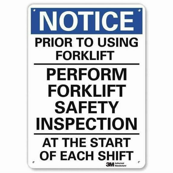 Lyle Notice Sign,10 inx7 in,Plastic U5-1467-NP_7X10