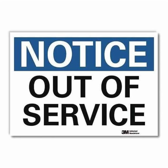 Lyle Notice Sign,10inx14in,Reflctv Sheeting U5-1438-RD_14X10