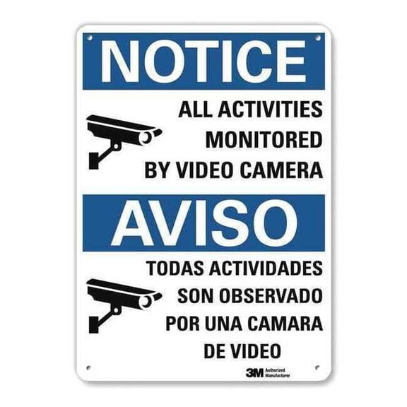 Lyle Notice Sign,14 in x 10 in,Aluminum U1-1006-RA_10X14