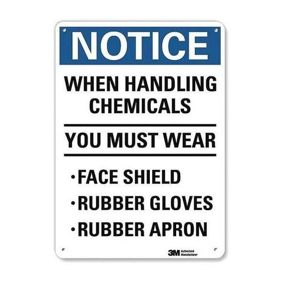 Lyle Notice Sign,10" Wx14" H,0.04" Thickness U5-1631-NA_10x14