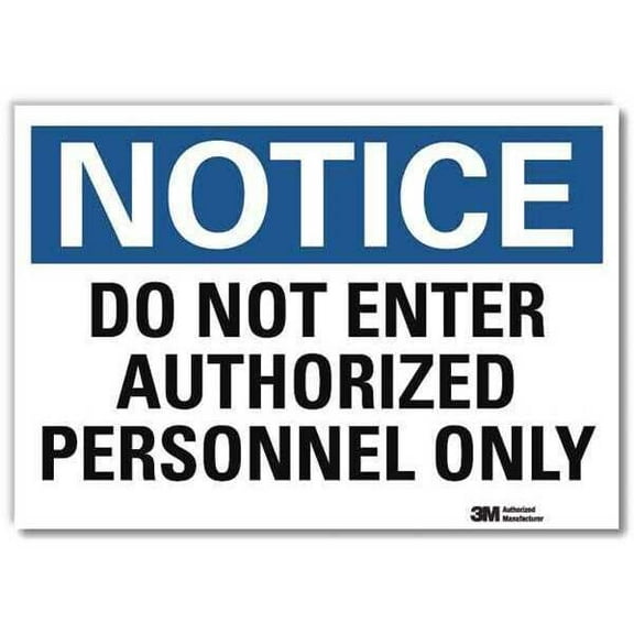 Lyle Notice Sign,5inx7in,Reflective Sheeting U5-1131-RD_7X5