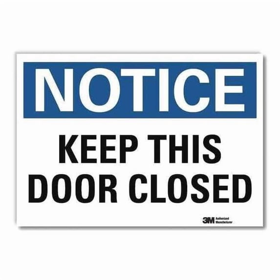 Lyle Notice Sign,5inx7in,Reflective Sheeting U5-1296-RD_7X5