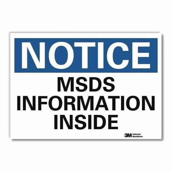 Lyle Notice Sign,5inx7in,Reflective Sheeting U5-1330-RD_7X5