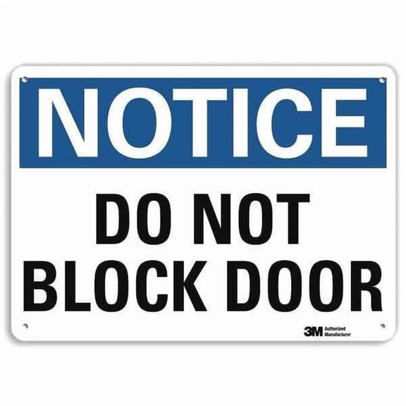 Lyle Notice Sign,7 in x 10 in,Aluminum U1-1039-RA_10X7