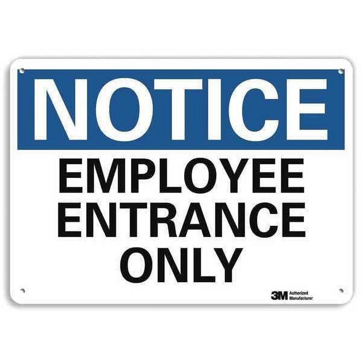 Lyle Notice Sign,7 in x 10 in,Aluminum U5-1182-NA_10x7 - Walmart.com