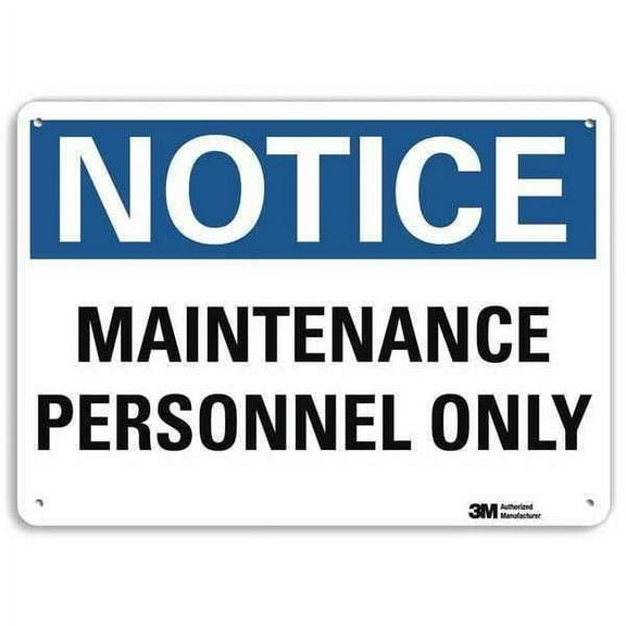 Lyle Notice Sign,7 in x 10 in,Aluminum U5-1318-NA_10x7