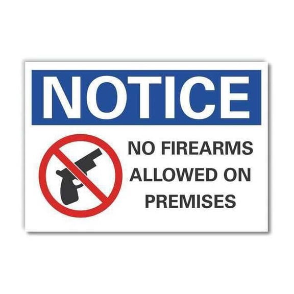 Lyle Notice Sign,7 in x 10 in,Non-PVC Polymer LCU5-0056-ED_10x7