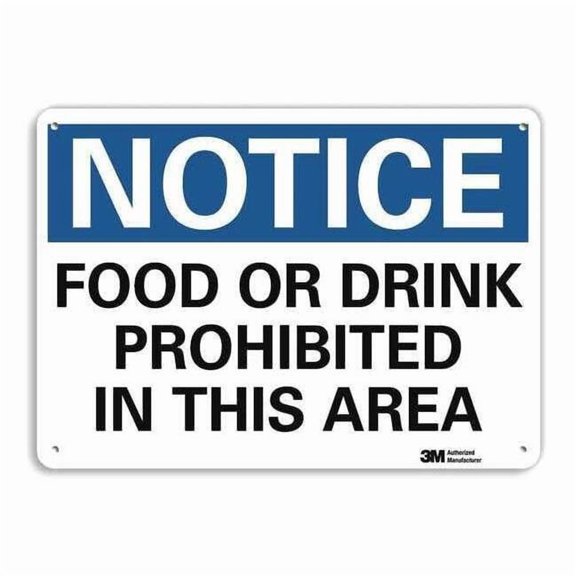 Lyle Notice Sign,7 in x 10 in,Plastic U5-1230-NP_10X7